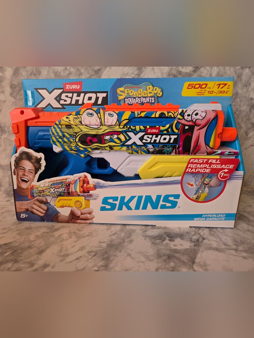 Skins Xshot Kids Blaster - Multicolor SpongeBob Design
